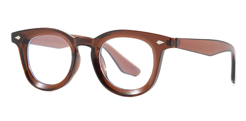 Lunettes de soleil rondes rétro Samjune – Verres Ocean Clear – UV400 – Homme/Femme – Rivets