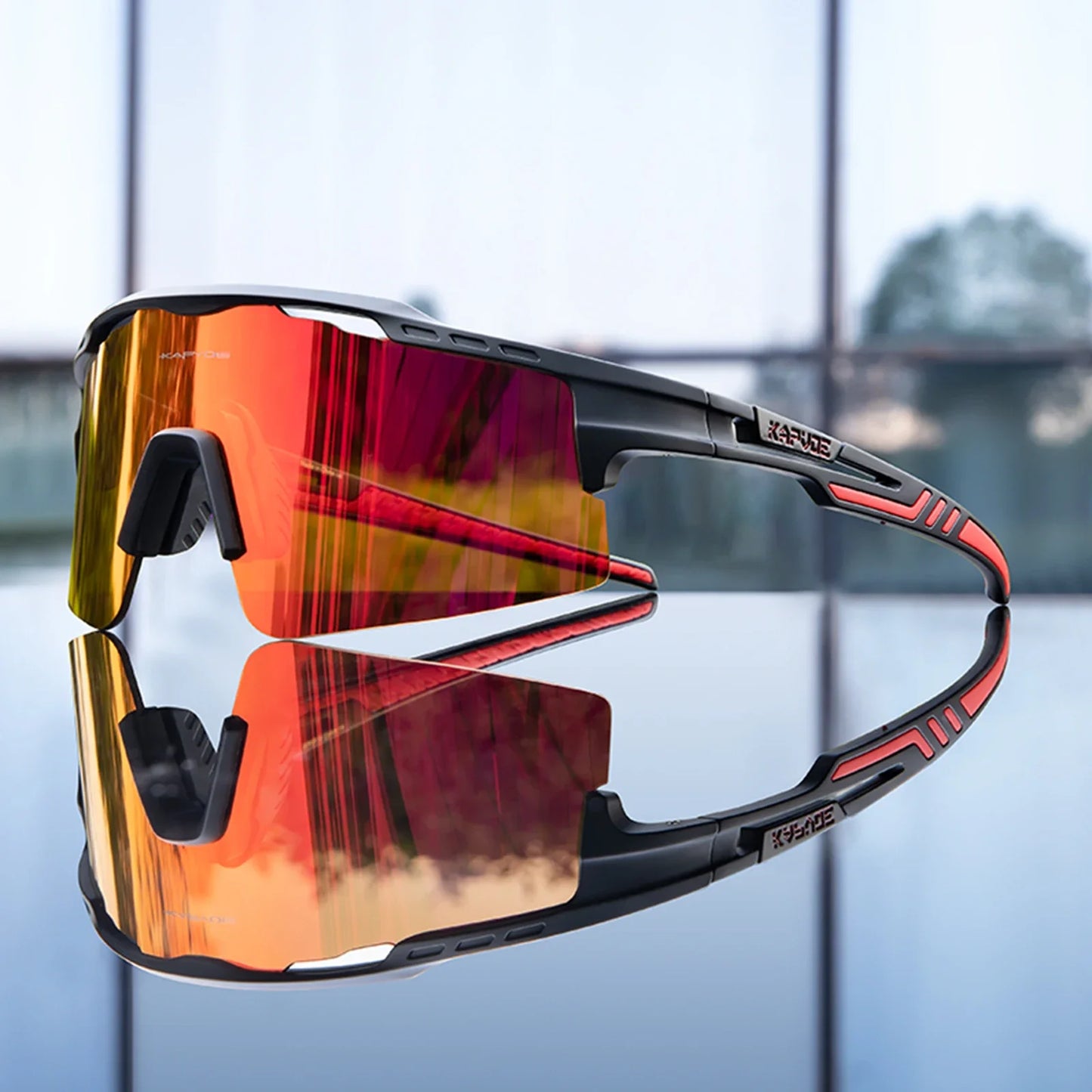 Lunettes de cyclisme polarisées UV400 Homme/Femme – VTT, route, pêche – Kapvoe
