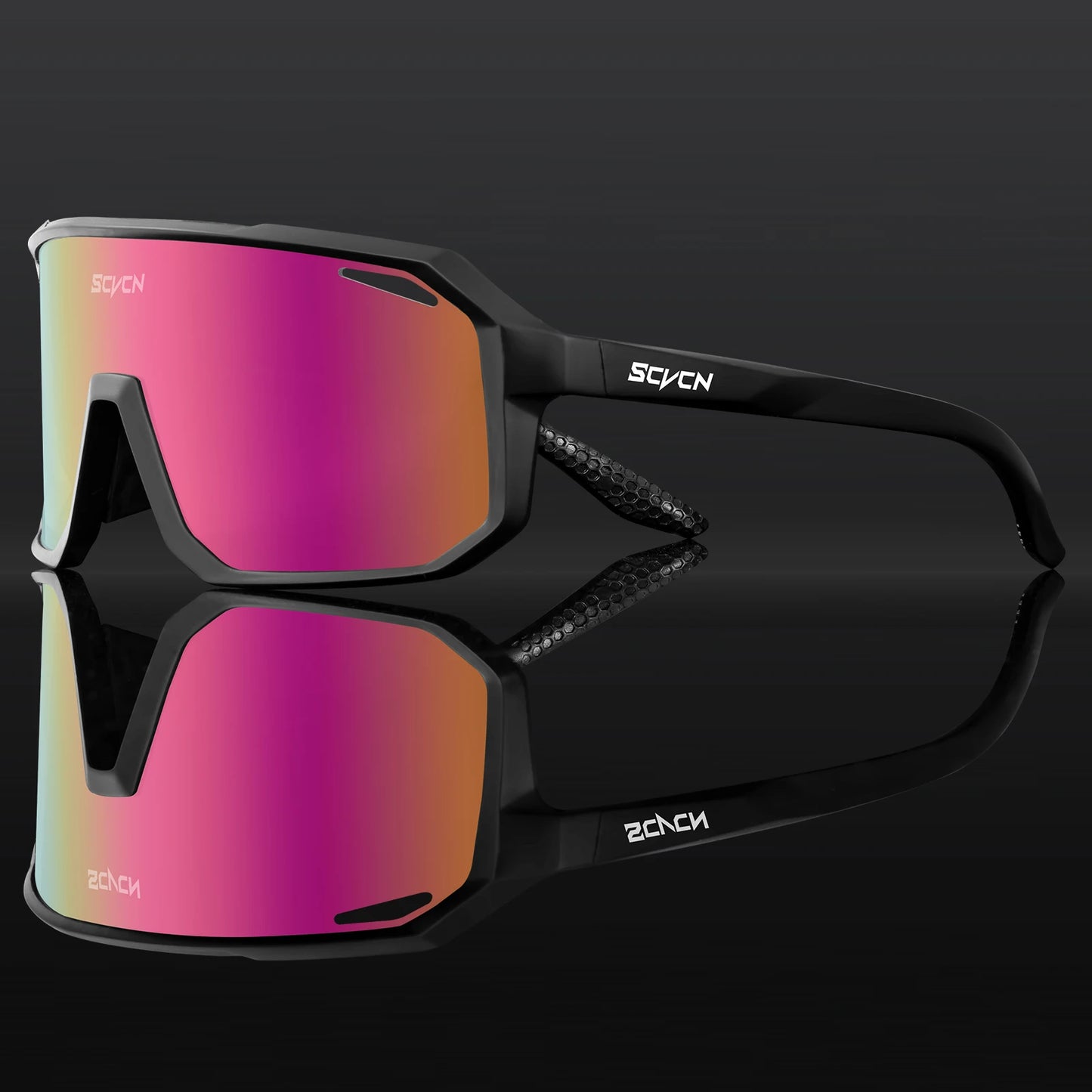 Lunettes de cyclisme SCVCN – Homme/Femme – VTT Route – UV400 – Running Randonnée