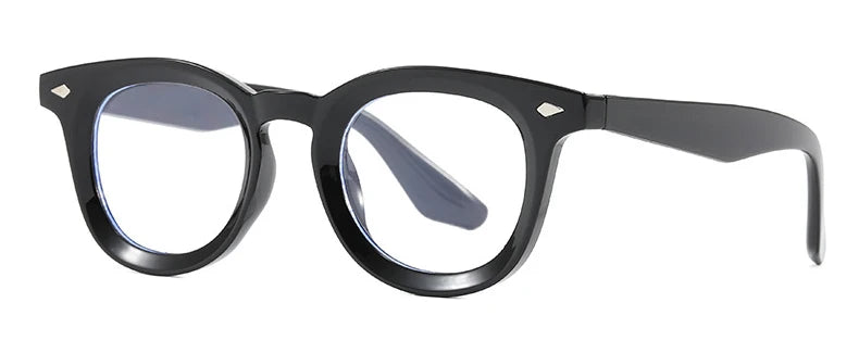 Lunettes de soleil rondes rétro Samjune – Verres Ocean Clear – UV400 – Homme/Femme – Rivets