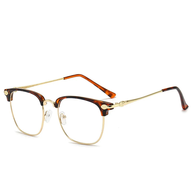 Lunettes anti-lumière bleue XJiea – Homme/Femme – Semi-sans-branches Métal Photochromiques – Bureau & Outdoor