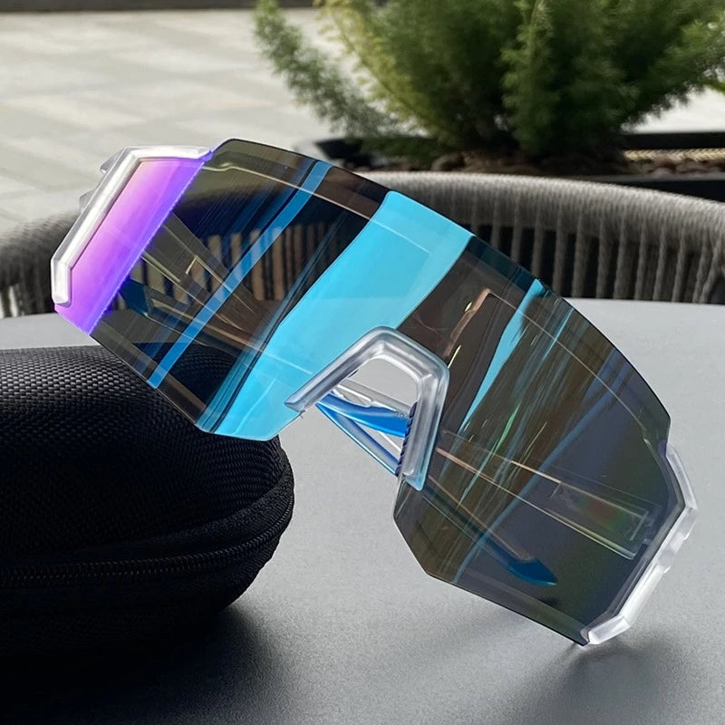 Lunettes de Cyclisme UV400 Homme/Femme – Anti-UV – Sports Outdoor (Randonnée, Escalade, VTT) – Grande Monture Oversized