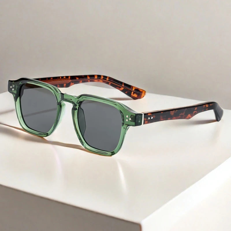 Lunettes de soleil classiques carrées CATERSIDE – Homme – Luxe – Voyage Plage Festival Cadeaux