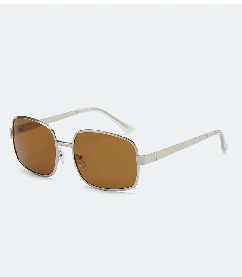 Lunettes métal grande monture – Homme/Femme – Rétro Carré/Rond – Protection UV – 134