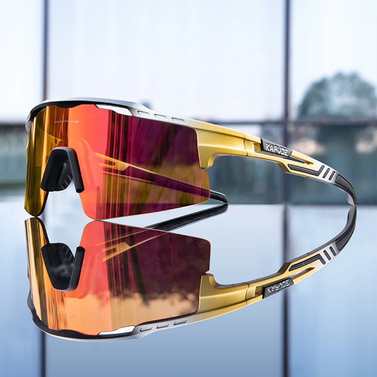 Lunettes de cyclisme polarisées UV400 Homme/Femme – VTT, route, pêche – Kapvoe