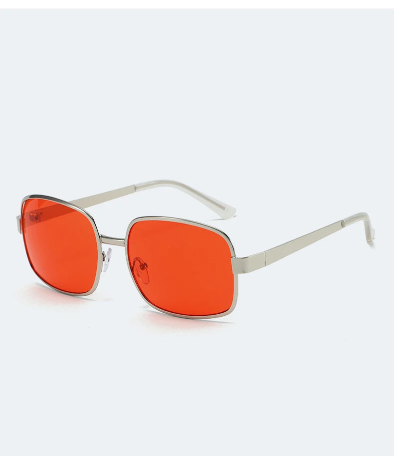 Lunettes métal grande monture – Homme/Femme – Rétro Carré/Rond – Protection UV – 134