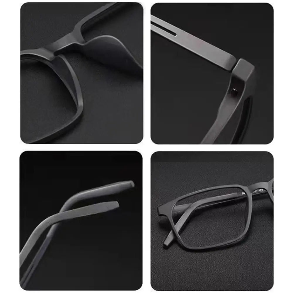 Lunettes de lecture hommem/femme – Titane pur haute qualité – Anti-lumière bleue – Dioptrie +1.0 à +4.0 – KLASSNUM