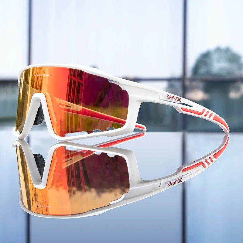 Lunettes de cyclisme polarisées UV400 Homme/Femme – VTT, route, pêche – Kapvoe