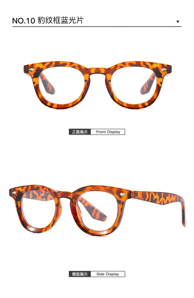 Lunettes de soleil rondes rétro Samjune – Verres Ocean Clear – UV400 – Homme/Femme – Rivets