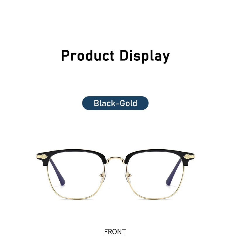 Lunettes anti-lumière bleue XJiea – Homme/Femme – Semi-sans-branches Métal Photochromiques – Bureau & Outdoor