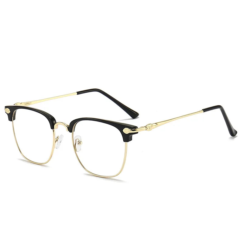 Lunettes anti-lumière bleue XJiea – Homme/Femme – Semi-sans-branches Métal Photochromiques – Bureau & Outdoor