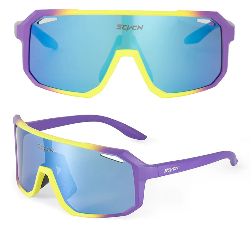 Lunettes de cyclisme SCVCN – Homme/Femme – VTT Route – UV400 – Running Randonnée