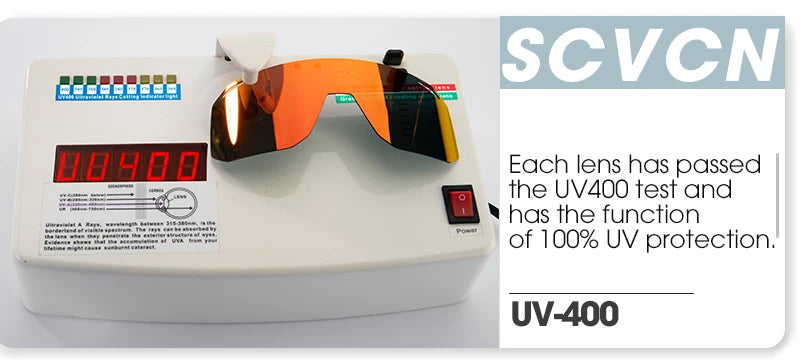 Lunettes de cyclisme SCVCN – Homme/Femme – VTT Route – UV400 – Running Randonnée