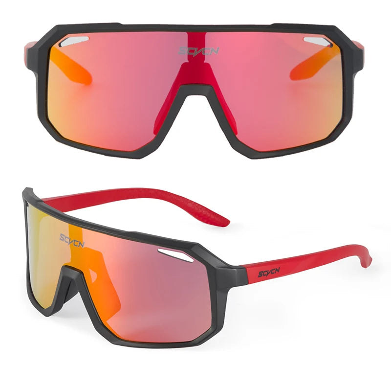 Lunettes de cyclisme SCVCN – Homme/Femme – VTT Route – UV400 – Running Randonnée