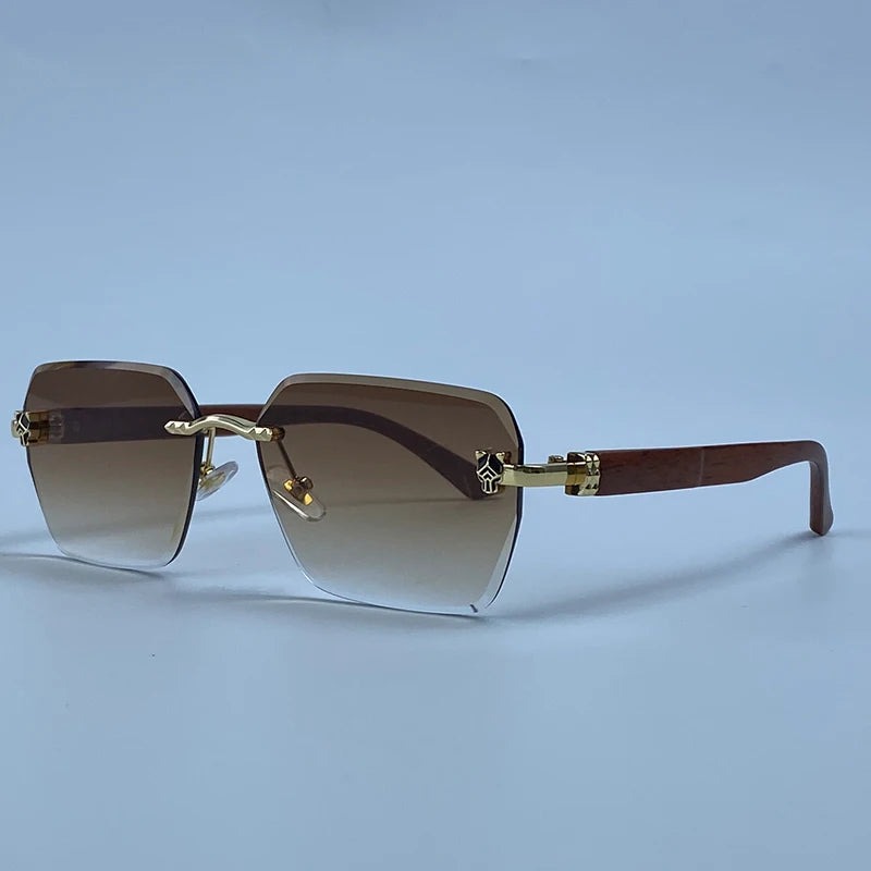 Lunettes Rimless Photochromiques KIM7KIM – Carré Vintage 2026 – Homme – Luxe