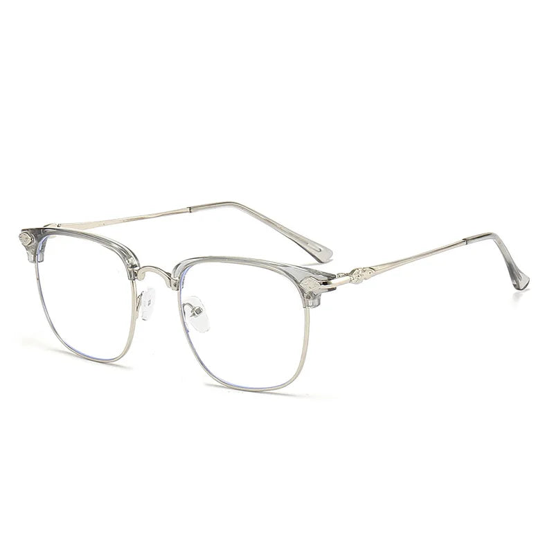 Lunettes anti-lumière bleue XJiea – Homme/Femme – Semi-sans-branches Métal Photochromiques – Bureau & Outdoor