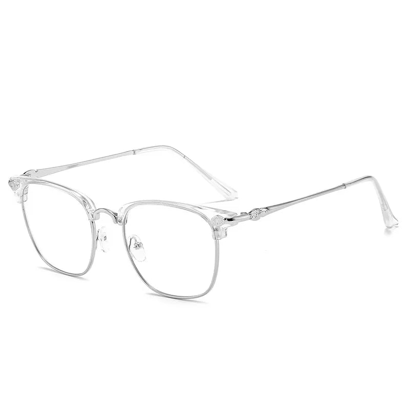 Lunettes anti-lumière bleue XJiea – Homme/Femme – Semi-sans-branches Métal Photochromiques – Bureau & Outdoor