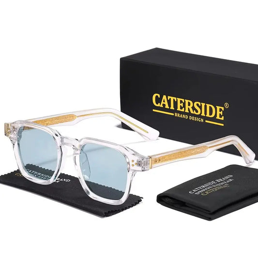 Lunettes de soleil classiques carrées CATERSIDE – Homme – Luxe – Voyage Plage Festival Cadeaux