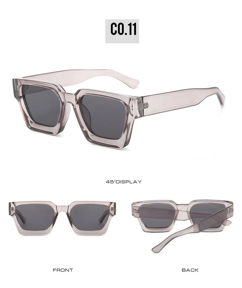 Lunettes Owl City – Y2K Rimless Oversized – Style Punk & Tendance