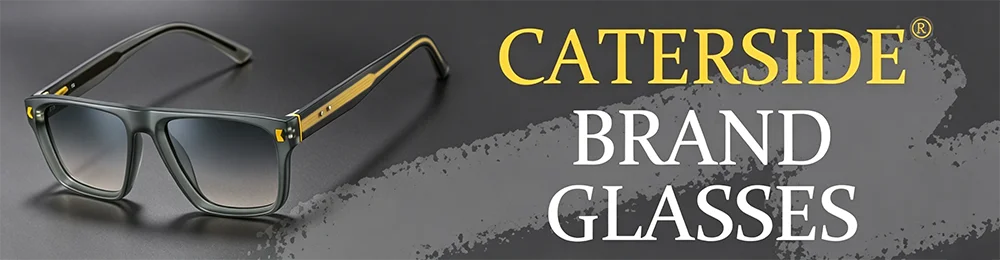 Lunettes de soleil classiques carrées CATERSIDE – Homme – Luxe – Voyage Plage Festival Cadeaux