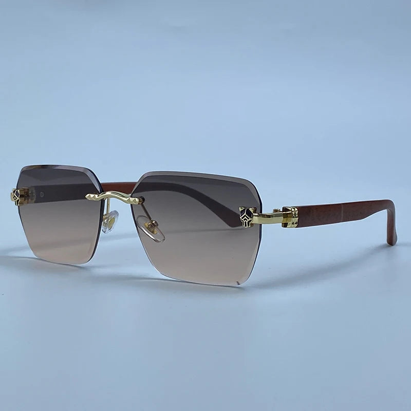 Lunettes Rimless Photochromiques KIM7KIM – Carré Vintage 2026 – Homme – Luxe