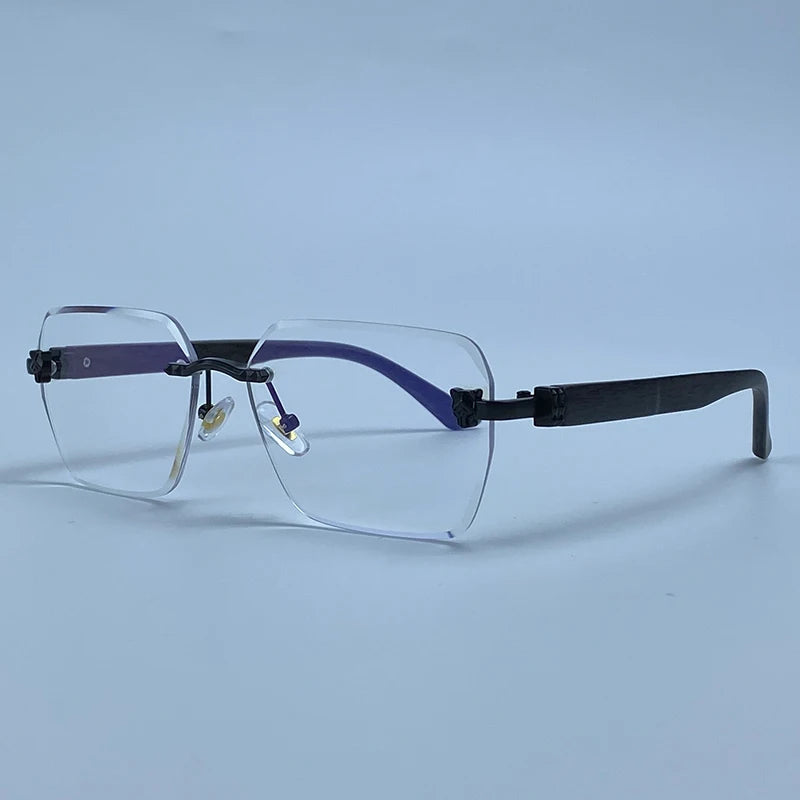 Lunettes Rimless Photochromiques KIM7KIM – Carré Vintage 2026 – Homme – Luxe