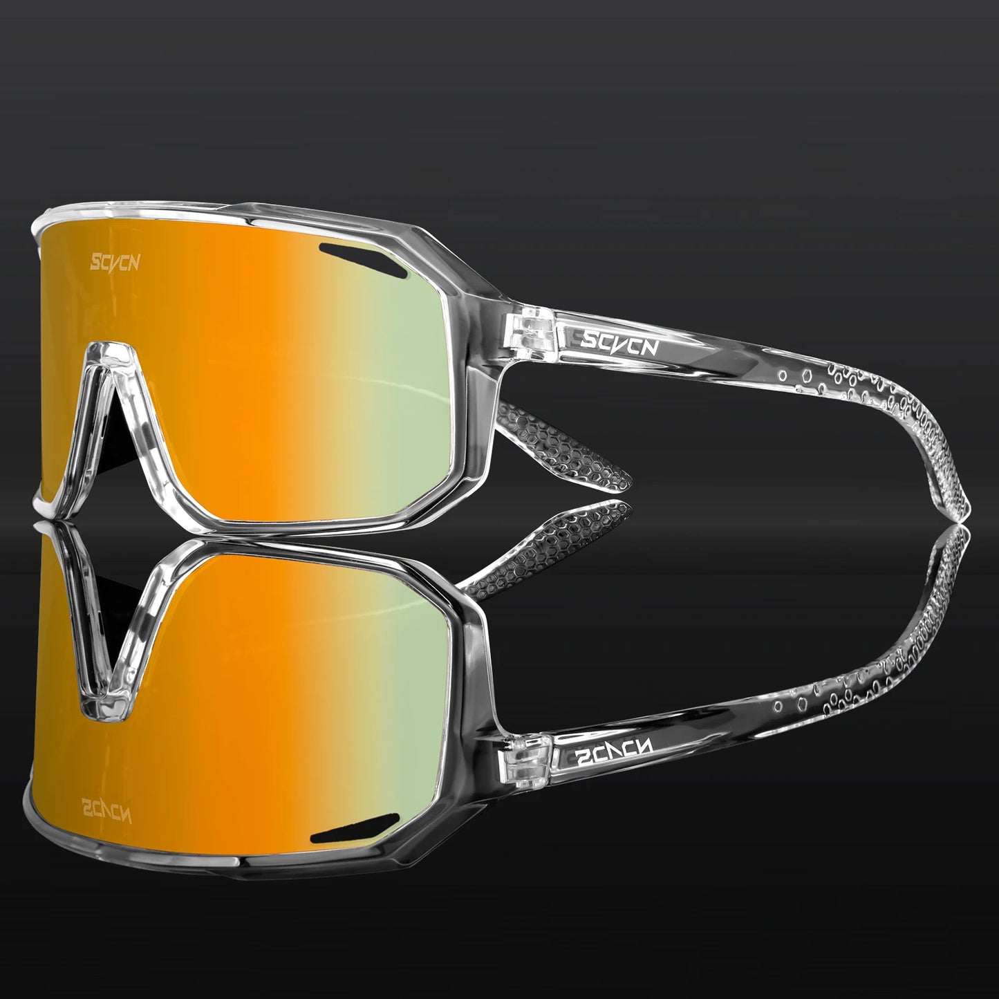 Lunettes de cyclisme SCVCN – Homme/Femme – VTT Route – UV400 – Running Randonnée