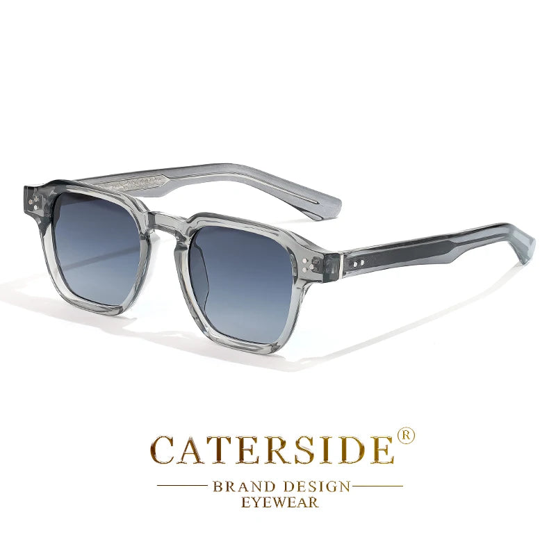 Lunettes de soleil classiques carrées CATERSIDE – Homme – Luxe – Voyage Plage Festival Cadeaux