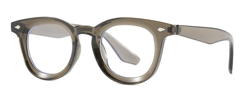 Lunettes de soleil rondes rétro Samjune – Verres Ocean Clear – UV400 – Homme/Femme – Rivets