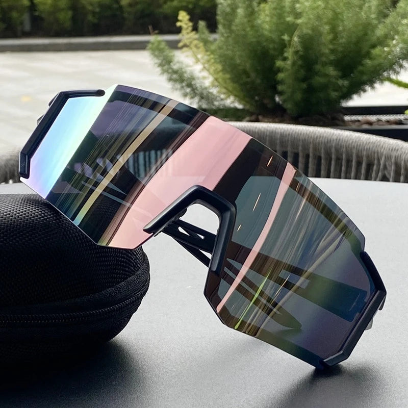 Lunettes de Cyclisme UV400 Homme/Femme – Anti-UV – Sports Outdoor (Randonnée, Escalade, VTT) – Grande Monture Oversized