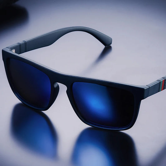 Lunettes de soleil vintage carrées polarisées – Homme/Femme – Rétro – Conduite Pêche UV400 – Ravenisa