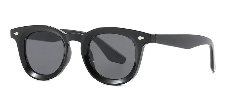 Lunettes de soleil rondes rétro Samjune – Verres Ocean Clear – UV400 – Homme/Femme – Rivets