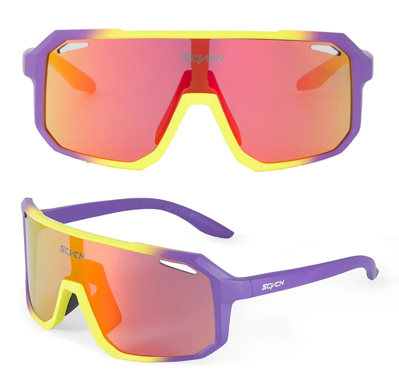 Lunettes de cyclisme SCVCN – Homme/Femme – VTT Route – UV400 – Running Randonnée