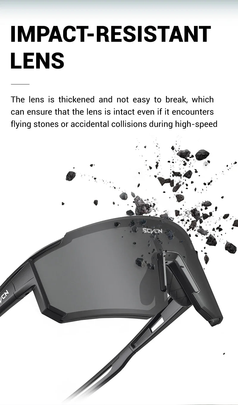 SCVCN – Nouvelles lunettes de cyclisme outdoor homme/femme Lunettes VTT / conduite / vélo / escalade – Protection UV400