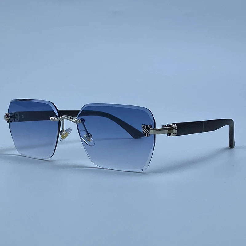 Lunettes Rimless Photochromiques KIM7KIM – Carré Vintage 2026 – Homme – Luxe