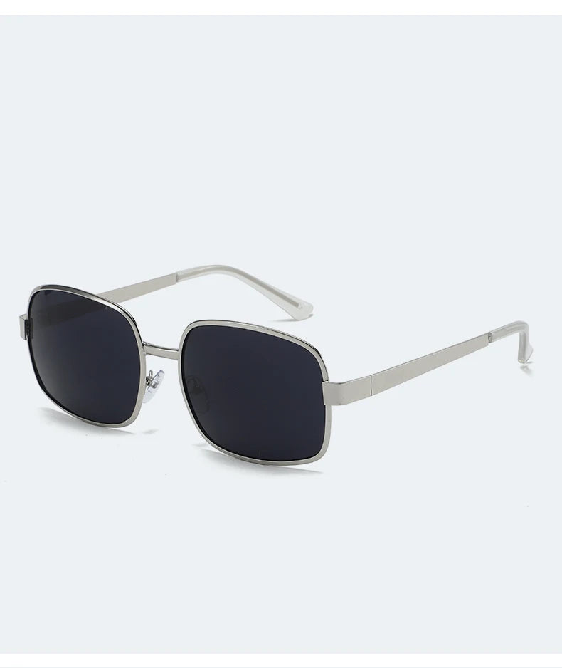 Lunettes métal grande monture – Homme/Femme – Rétro Carré/Rond – Protection UV – 134