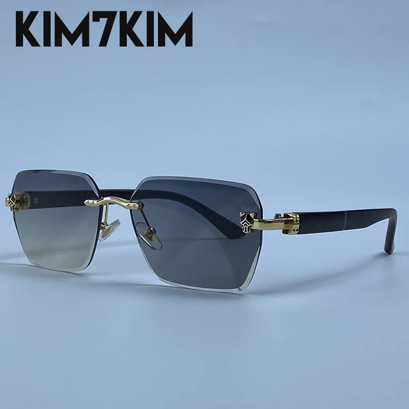 Lunettes Rimless Photochromiques KIM7KIM – Carré Vintage 2026 – Homme – Luxe
