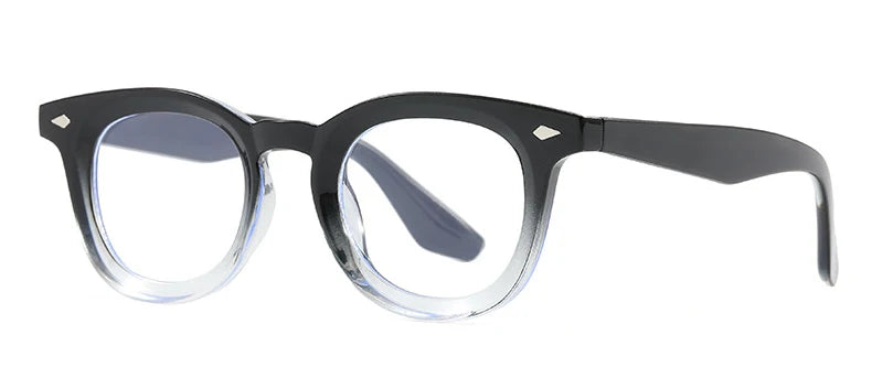 Lunettes de soleil rondes rétro Samjune – Verres Ocean Clear – UV400 – Homme/Femme – Rivets