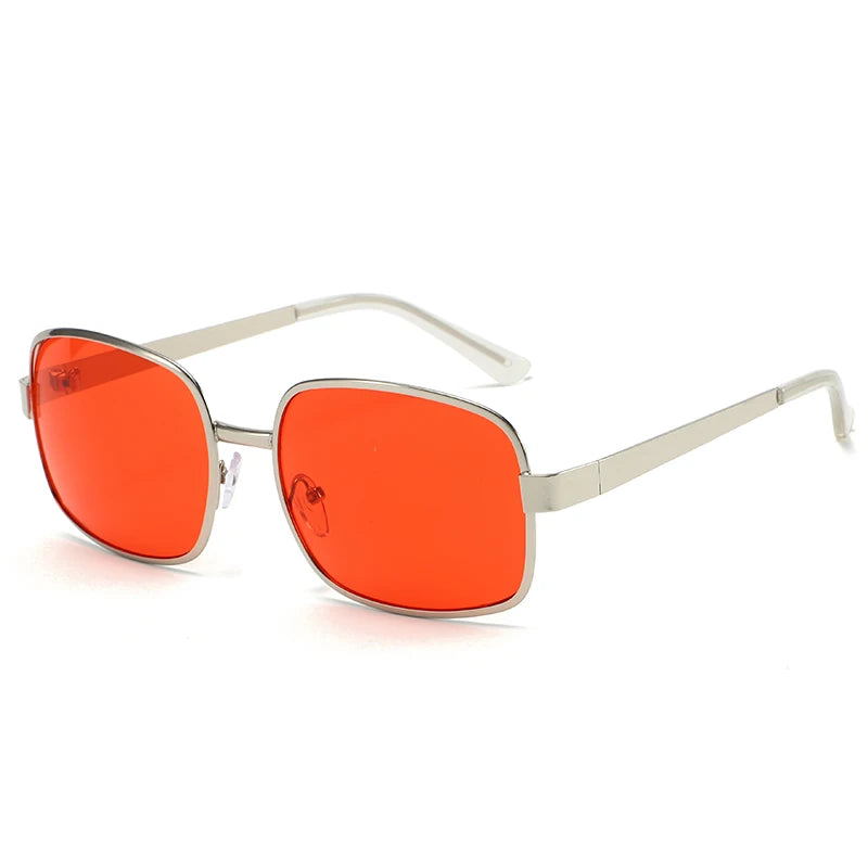 Lunettes métal grande monture – Homme/Femme – Rétro Carré/Rond – Protection UV – 134