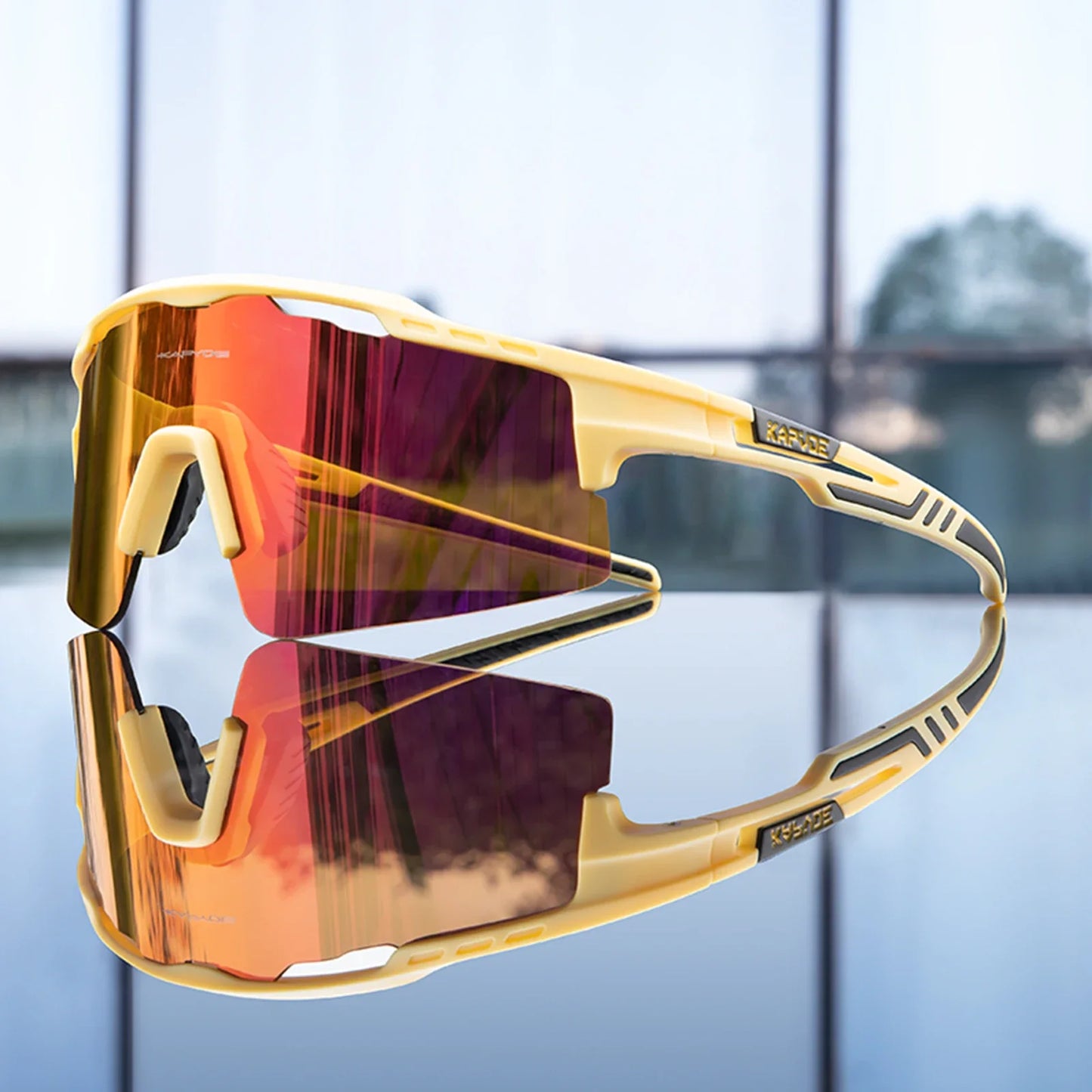Lunettes de cyclisme polarisées UV400 Homme/Femme – VTT, route, pêche – Kapvoe