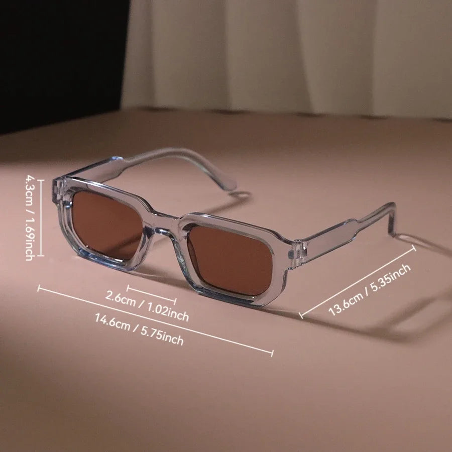 Lunettes de soleil rectangulaires SHOPAHOLIC – Luxe – Homme/Femme – Design – Outdoor