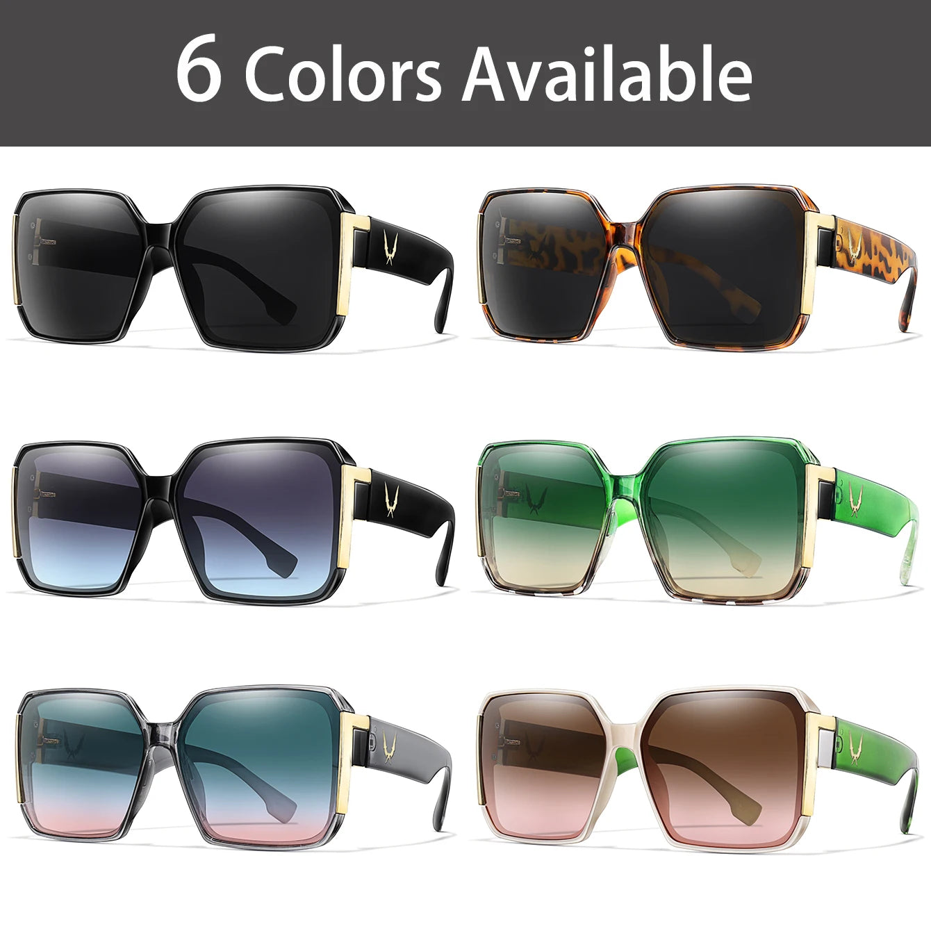Lunettes de vacances luxe – Carré Street – Homme/Femme – Protection UV – Randonnée Cyclisme Voyage