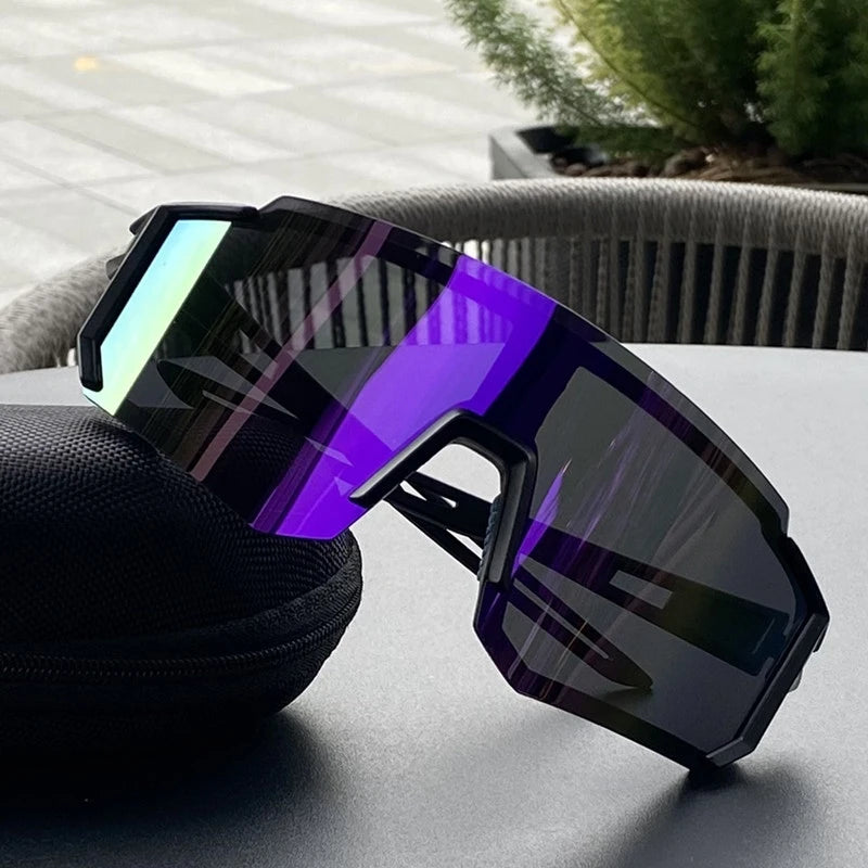 Lunettes de Cyclisme UV400 Homme/Femme – Anti-UV – Sports Outdoor (Randonnée, Escalade, VTT) – Grande Monture Oversized