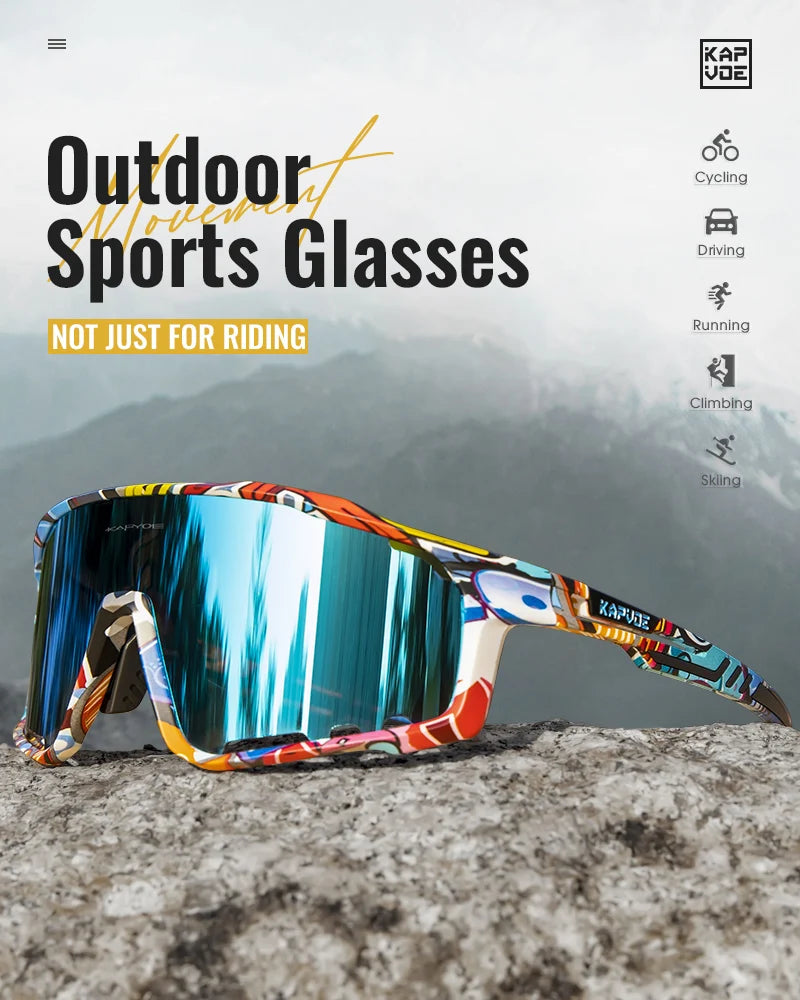 Lunettes de cyclisme polarisées UV400 Homme/Femme – VTT, route, pêche – Kapvoe