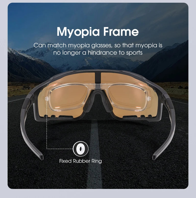 Lunettes de cyclisme polarisées UV400 Homme/Femme – VTT, route, pêche – Kapvoe