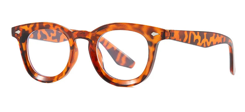 Lunettes de soleil rondes rétro Samjune – Verres Ocean Clear – UV400 – Homme/Femme – Rivets