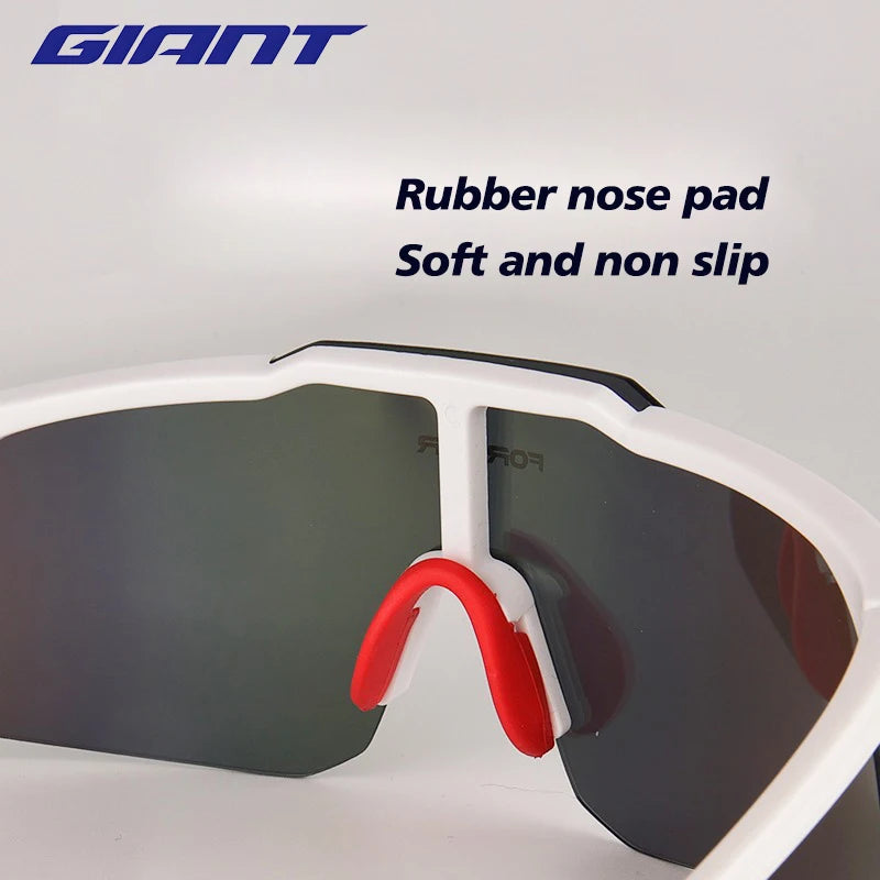 Lunettes de cyclisme Giant 2025 – UV400, Anti-Buée, Étui inclus – Homme/Femme