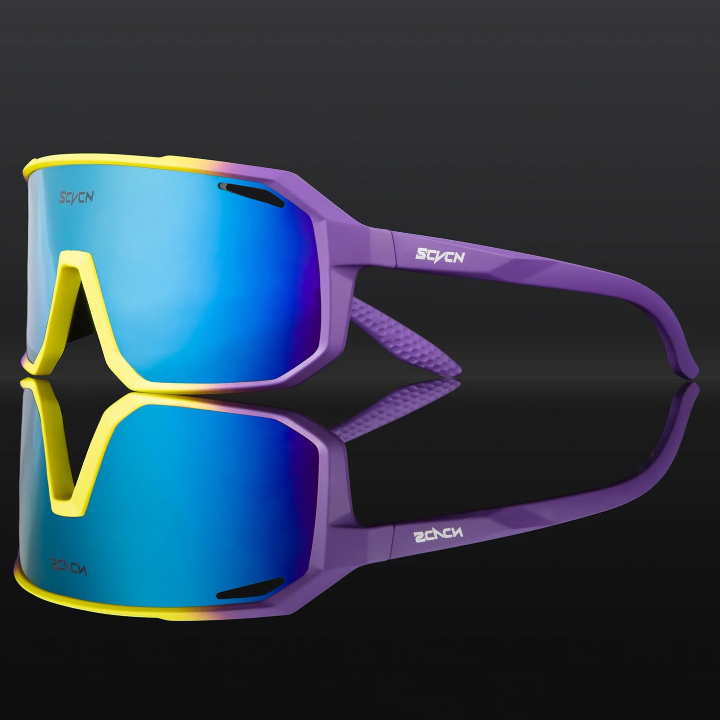 Lunettes de cyclisme SCVCN – Homme/Femme – VTT Route – UV400 – Running Randonnée