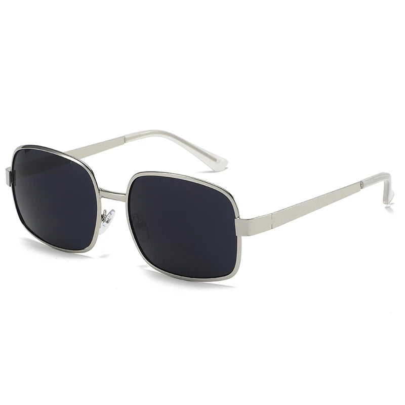 Lunettes métal grande monture – Homme/Femme – Rétro Carré/Rond – Protection UV – 134