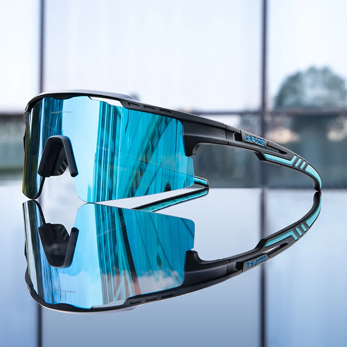 Lunettes de cyclisme polarisées UV400 Homme/Femme – VTT, route, pêche – Kapvoe